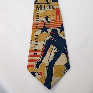 Ralph Marlin MLB Baseball tie America's Pastime